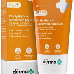 Sunscreen - SPF 50 PA++++ 1% Hyaluronic Sunscreen Aqua Gel Lightweight, No white-cast for Broad Spectrum-image-35