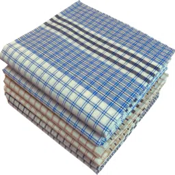 Heartmia Checked White Cotton ["Light Color"] Handkerchief-image-51