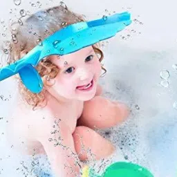 Bathing Baby Shower Hair Wash Cap/ Baby Bath Shower Protection Cap PO 1-image-55