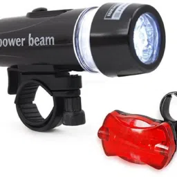 Headlight Power Beam and Red Tail Combo Battery WJ 101 Bike Bicycle LED Front Rear Light Combo-image-96