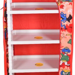 6AL RED Polyester Collapsible Wardrobe-image-16