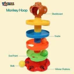 charvi enterprise 5 layer ball drop and roll swirling tower for baby and toddler toys image 4