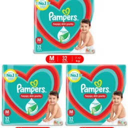 Anti rash lotion with Aloe vera baby Medium size diaper pants combo(Pack of 3) - M-37