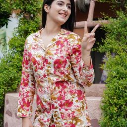 Women Night Suit Set Multicolor Printed-image-49