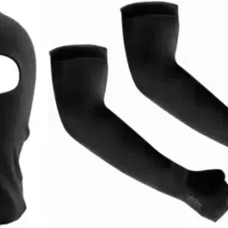 1 Pair Of Arm Sleeves + 1Pc Balaclava Full Face Mask For Bike Riding Combo-21