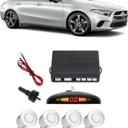 GS364 Silver Car Reverse Parking Sensor with LED Display 4 Sensor G364 Parking Sensor-image-2