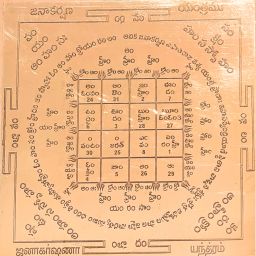 Jana Akarshana Yantra | Jana Akarshana Yantram Telugu Size 6 Inches Copper Yantra-image-76