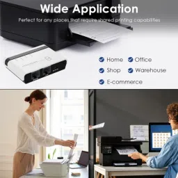 microware Wavlink WL-NU516U1 Wireless USB Network Printer Server with Two Ethernet Ports Ethernet, Wireless Print Server image 5