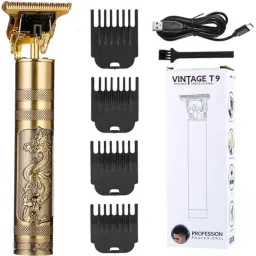 VR Bright Lite T9 Vintage USB Rechargeable Cordless Electric Beard Trimmer Hair Clippers G23 Trimmer 90 min Runtime 4 Length Settings-47