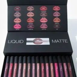 Set of 12 Liquid Lipsticks Matte Finish Long Lasting Lipstick (Multicolor Pack)-image-101
