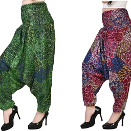 narnari Printed Rayon, Cotton Women Harem Pants-picture-15
