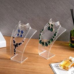 Jewellery Necklace Display Stand 8 Inch (Clear) Jewellery Organizer-image-70