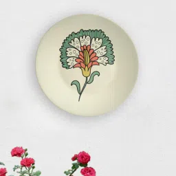 quirk india Multicolour Vintage American Flower Spot Decorative Wall Plate-picture-40