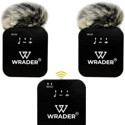 Dual Wireless Mic with Noise Reduction for Podcast Recording Youtube Videos Vlog Microphone for DSLRs Mobile GoPro Camera PC Laptop Speaker iPhone Tablets-8