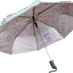 UMB-102-3 Fold Automatic type Flower Printed Umbrella-picture-0
