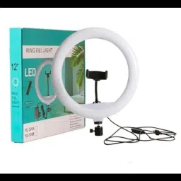 VIRMON 12" Portable LED Ring Light with 3 Color Modes Dimmable Lighting | for YouTube Ring Flash-image-112