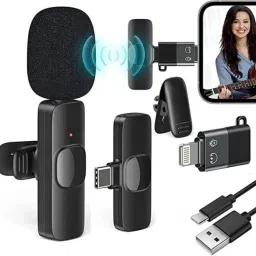 K8 Wireless Lapel Mic | PLUG & PLAY for Youtube,Vlogging android / Iphone / PC MICROPHONE-29