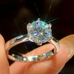 New Silver Plated Ring with Crystal shine Sterling Silver Silver Plated Ring-image-49