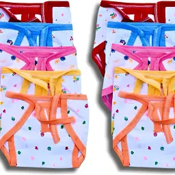 Washable Reusable Multicolor Cotton Nappy for New Born Baby 0-6 Months, Pack 10-15