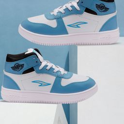 asian Trendy-11 White Sky Casual Sneaker High Neck,Party Wear, Running Shoes For Women-picture-5