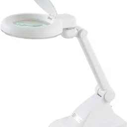 saikrupa Plastic 268 Led Magnifying Lamp, Magnifier Table Top,White Study Lamp image 2