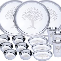 Steel DS-Tree-15pcs-D1-3,G13-3,B4-6,HP-3 Dinner Set-image-6