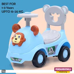 Gorilla Rider Push Car, Musical & Backrest, Age 1-3 yrs (25KG Capacity) Car Non Battery Operated Ride On-22