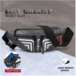 prikli fanny pack chest bag minibag for boys and girls dark grey Waist Bag-image-81