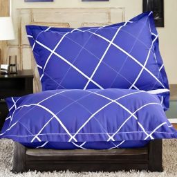 LUXURY Polyester Fibre Solid Sleeping Pillow Pack of 2-43
