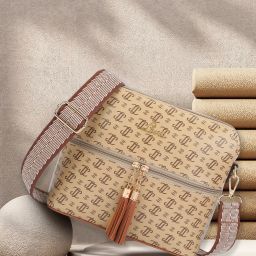 Beige Women Sling Bag Mono LL Tilly Dome Slingbag-image-14