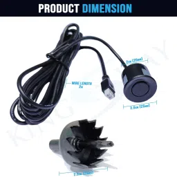 kingsway Black Reverse Parking Sensors for Scorpio N 2022 Onwards Black Reverse Parking Sensors for Scorpio N 2022 Onwards Parking Sensor image 3