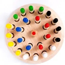 satyam trading Matching Games, Wooden Memory Match Stick Chess Game,BLOWEST Colorful Memory Chess 5.5 cm Chess Board image 5