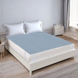 Elastic Strap Double Size Waterproof Mattress Cover-image-0