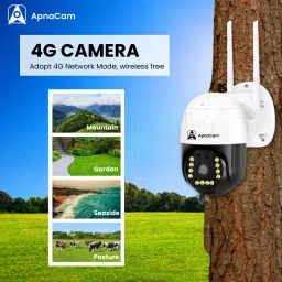 ApnaCam 4G Sim Support Live Monitoring, Two-Way Audio Color Night Vision, 360° Rotation Security Camera image 3