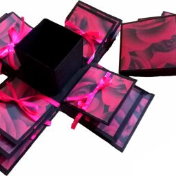 kansal 3 Layered Explosion Box for Chocolates - Love Rose (with out Chocolates) Greeting Card image 3