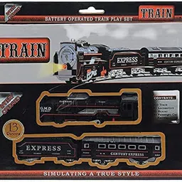 shiva Battery Operated Train Toy 13-Piece ( 1 Engine, 10 Tracks & 2 Coaches) for Kids.-picture-0
