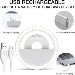 RPPMSP Top Selling Portable LED Ring Selfie Light 3 Level of Brightness RP-18 Ring Flash image 2