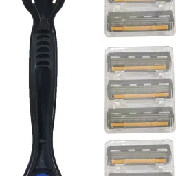 Saving Razor | 3 Triple Blade Reusable Razor | Easy Lock, Pivot Razor, Men-image-38
