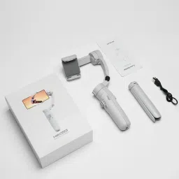 VELOHITA M1 Gimbal with Selfie Stand/ Stick & Auto Face Tracking Gimbal For Smartphone 3 Axis Gimbal for Mobile image 5