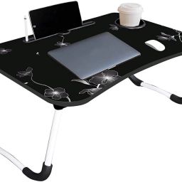 furnigully Foldable multipurpose Table Wood Portable Laptop Table image 2