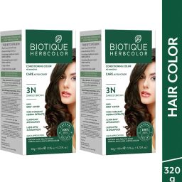 Herbcolor Conditioning | 100% Grey Coverage in 15 Minutes | 3N Hair Colour ,Darkest Brown-image-39