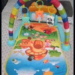 5-in-1 Musical Baby Gym Mat with Lights, Piano, and Hanging Rattles-image-89
