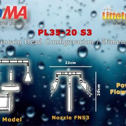 INDOMA Plastic Water Fountain Ii Water Fountain Set With Auto Change Led Lights Ii Small Fountain With Rotating Nozzle Ii Pl35-20 S3 image 2