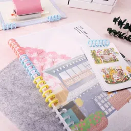 Hofason 10 Pcs Binding Rings Comb Binding Spines Coil Binding Machine Plastic Spiral Manual Comb Binder image 5