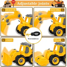 Creative DIY Construction Vehicles – Assembly Toy Set for Boys-17