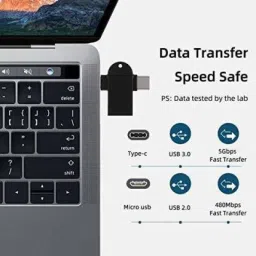 NA ZI AZEN USB Type C, Micro USB, USB OTG Adapter image 3