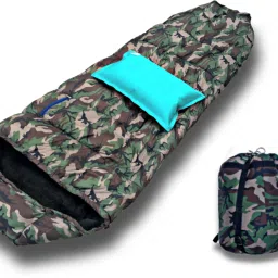 Adult Ultra Light Mummy Shaped With Air Pillow Army Sleeping Bag-24