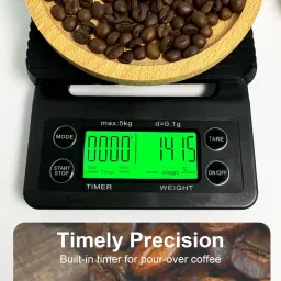 CASON Digital Coffee Weighing Scale/Kitchen Scale – Accurate 0.1g-3kg Weight Machine Weighing Scale image 4