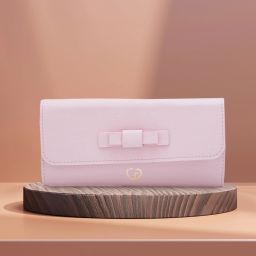 Women Casual Pink Artificial Leather Wallet-image-45