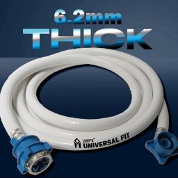 (The Rarest Quality 6.2mm Thick) 3 Meter Washing Machine Inlet Pipe For Front & Top Load Washing Machine Flexible Water Inlet/Inflow Hose Pipe-image-19